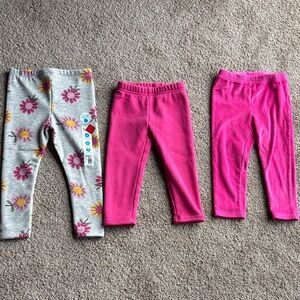 2T Toddler Girls' Fleece Lined Leggings